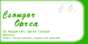 csongor oprea business card